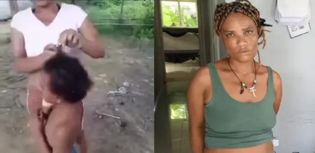 Apresan mujer por cortarle el cabello a su hija con un pedazo de vidrio