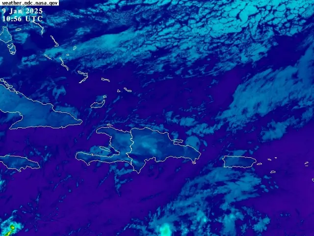 Algunas lluvias débiles y dispersas se esperan para este jueves causadas por sistema frontal al noreste del país