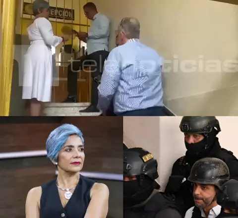 Antonio Espaillat en la cárcel preventiva del Palacio de Justicia de Ciudad Nueva