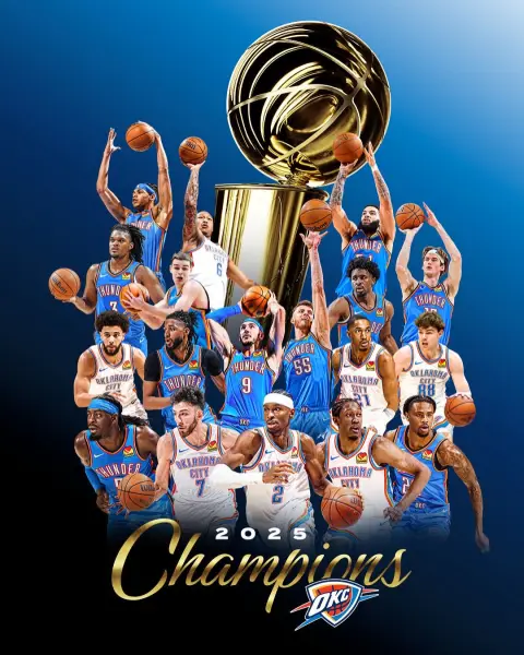 Oklahoma City Thunder se corona campeón de la NBA