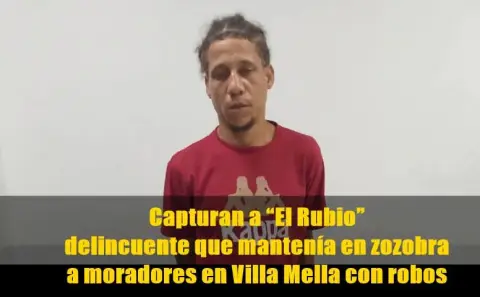 Capturan a “El Rubio” delincuente que mantenía en zozobra a moradores en Villa Mella con robos