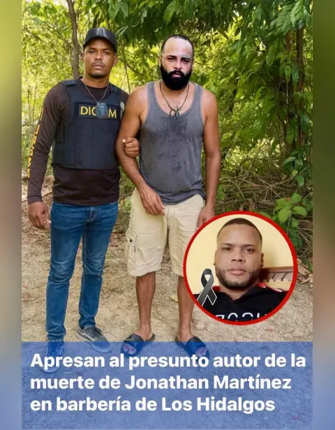 Apresan presunto autor de muerte de Jonathan Martínez en barbería