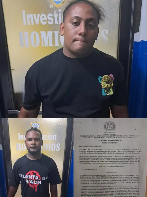 Miembros del DICRIM en San Cristóbal apresan dos hombres con orden de arresto por homicidio
