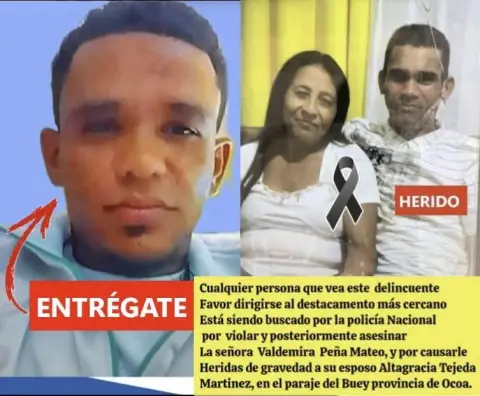 Policía Nacional activa búsqueda de hombre acusado de ultimar mujer y herir gravemente a la pareja de ésta