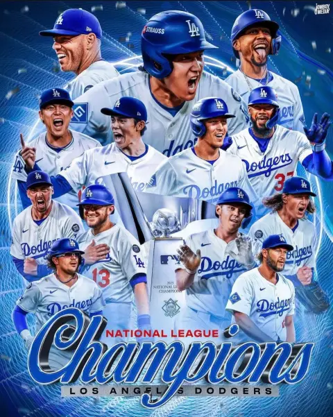 Los Dodgers rumbo a la serie Mundial.