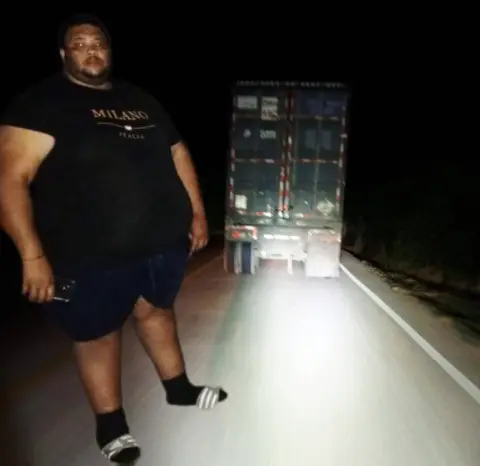 El Gordo iba cargado, en furgón tipo patana