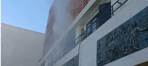 Se registra pequeño incendio en la Cámara de Diputados