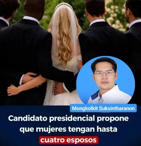 Candidato presidencial propone legalizar que mujeres tengan hasta cuatro esposos