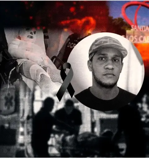 El hermano le hecho gasolina y lo prendió el lunes y hoy perdió la batalla 😔